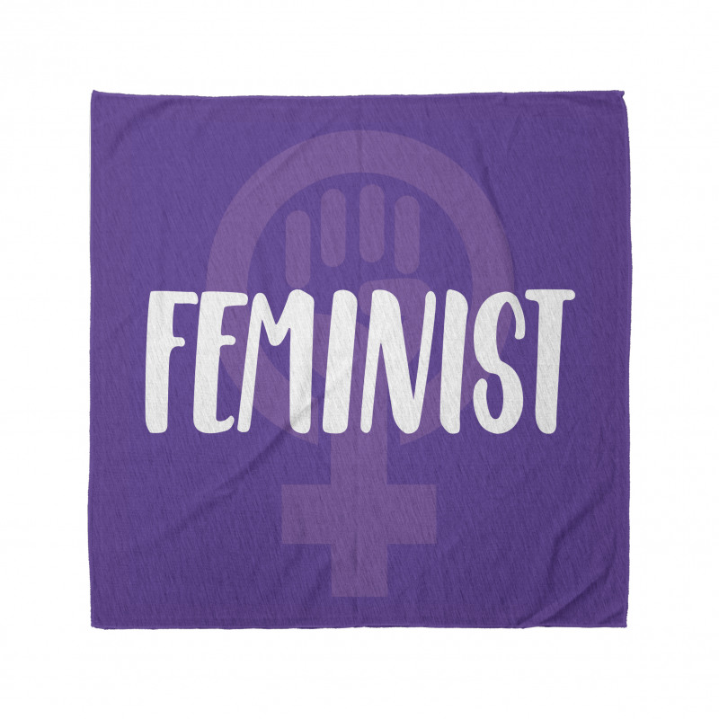 Feminizm Bandana Kadın Hakları Savunucusu Yazı Ve Sembolü