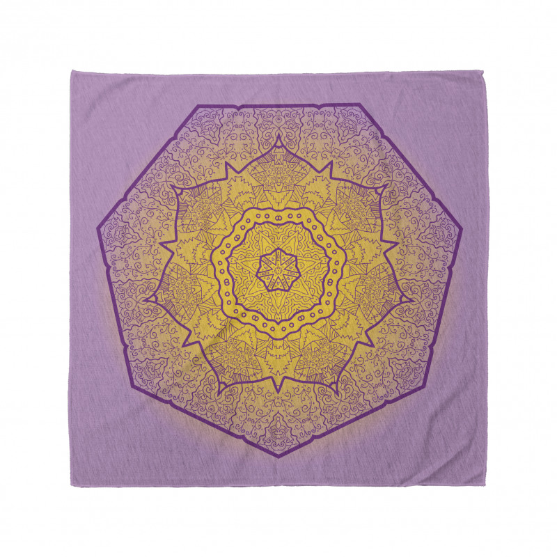 Mandala Bandana Farkındalık Meditasyonu Temalı Parlak Motif