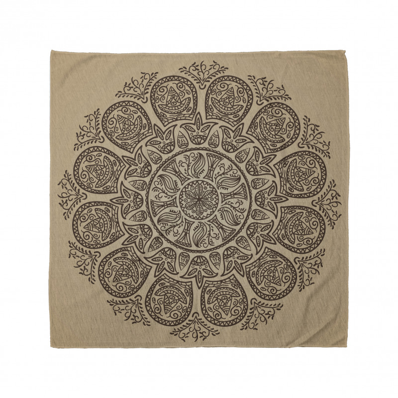 Mandala Bandana Geleneksel Süslemelerden Motifler Model