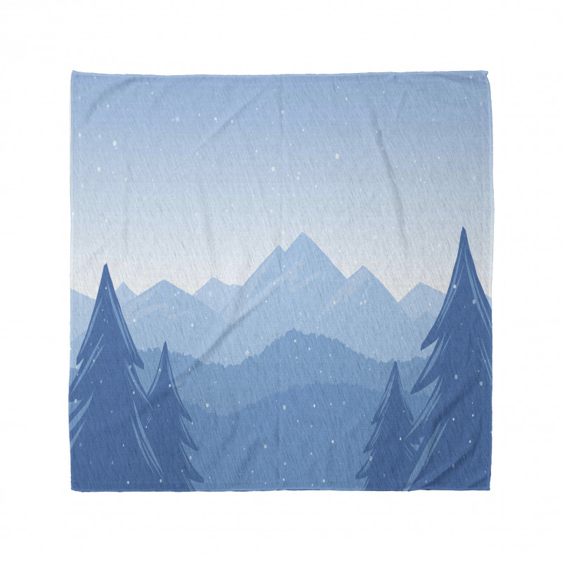 Snow Mountains Trees Bandana