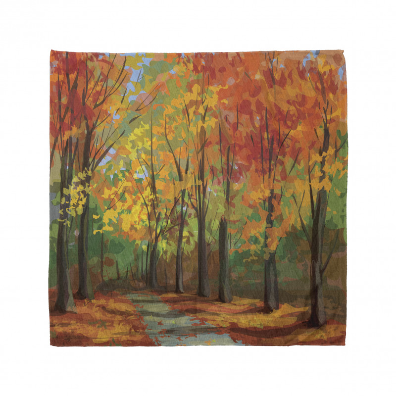North Woods with Leaves Bandana