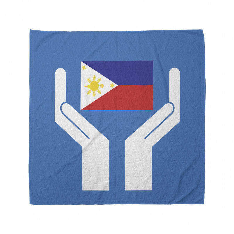 Hands Showing Flag Bandana