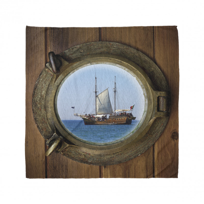 Ship Window with Cruise Bandana