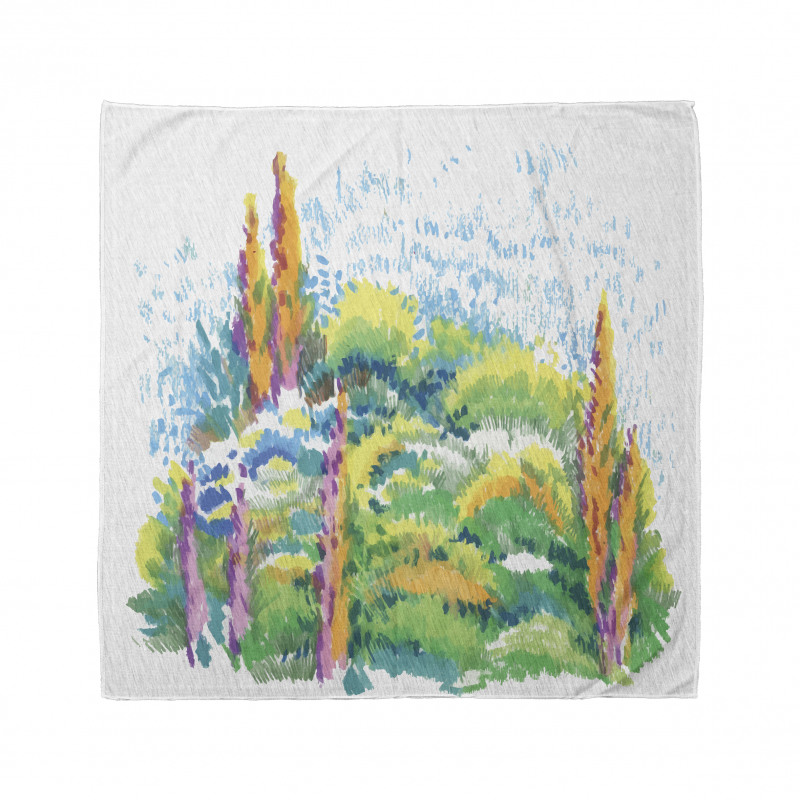 Floral Nature Meadow Trees Bandana