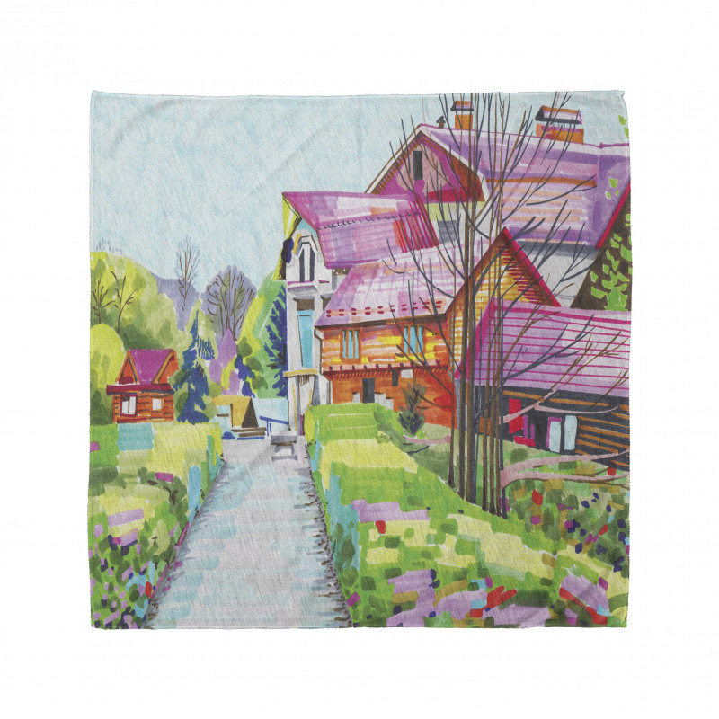 Rural Old Village Houses Bandana