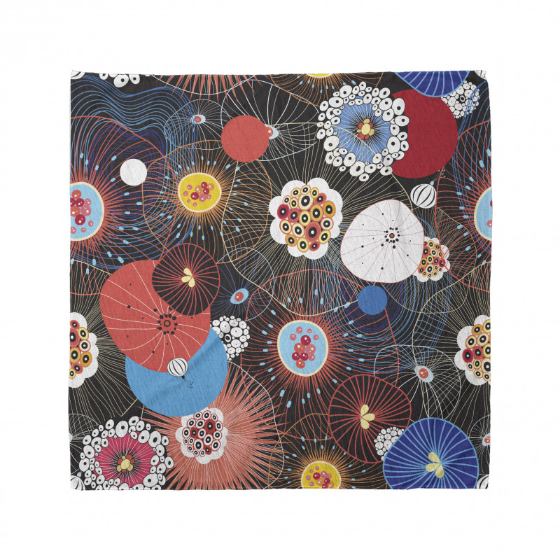 Psychedelic Floral Pattern Bandana