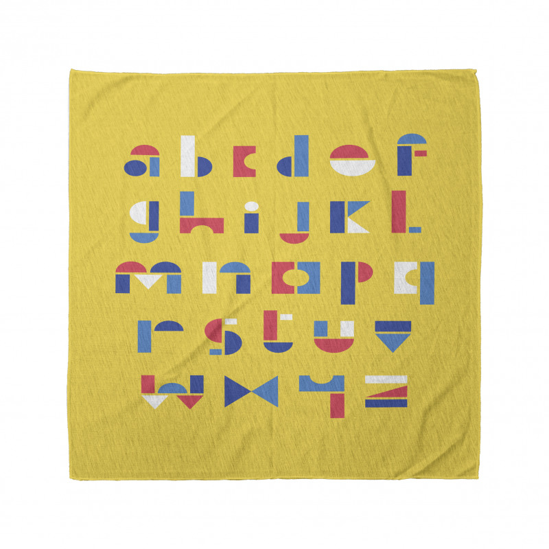 Geometric Small Letters Bandana