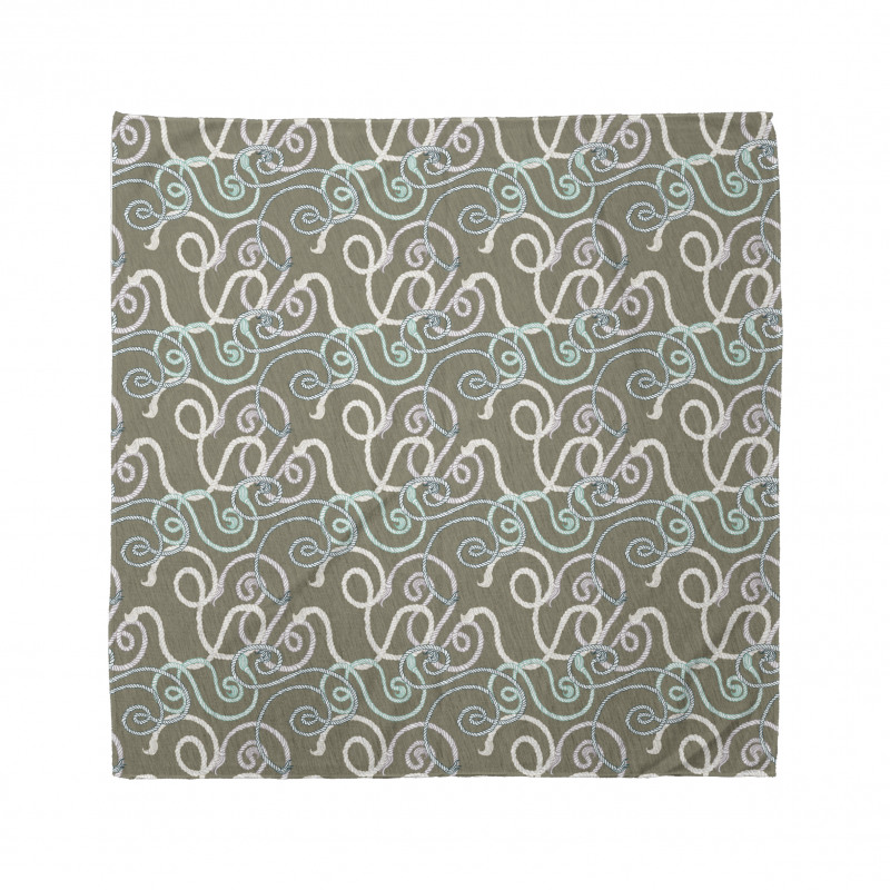 Hand-drawn Style Swirl Ropes Bandana