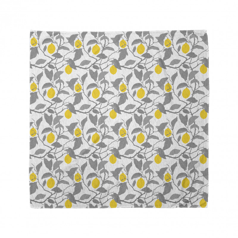 Greyscale Spring Tree Branch Bandana