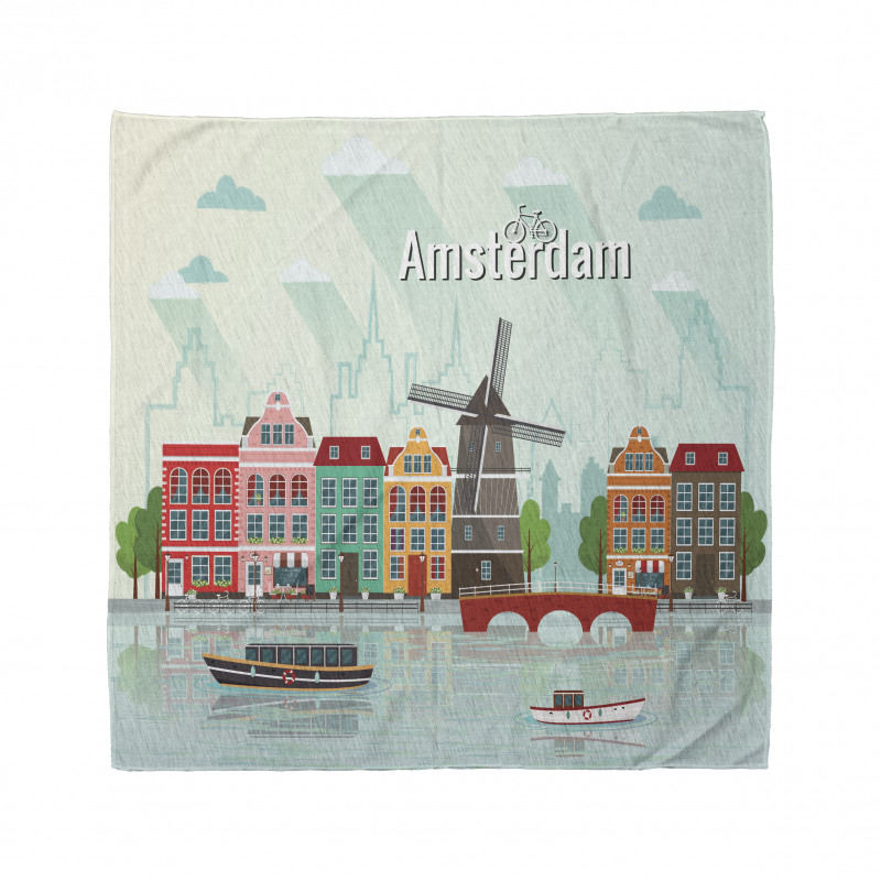 Colorful Houses Waterside Bandana