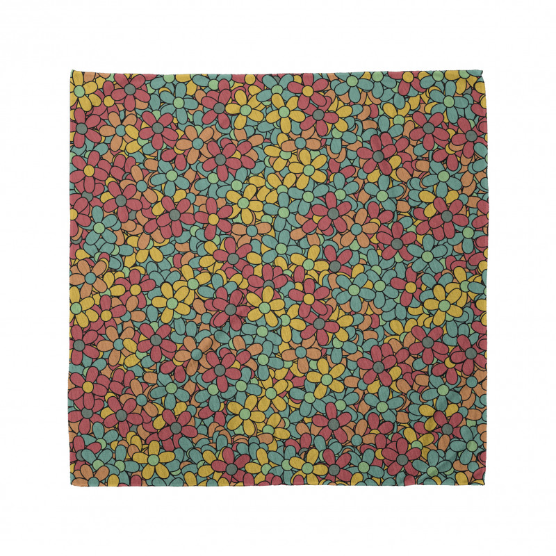 Retro Colored Doodle Bandana