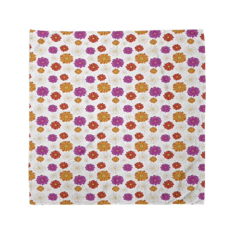 Vibrant Color Blossoms Bandana