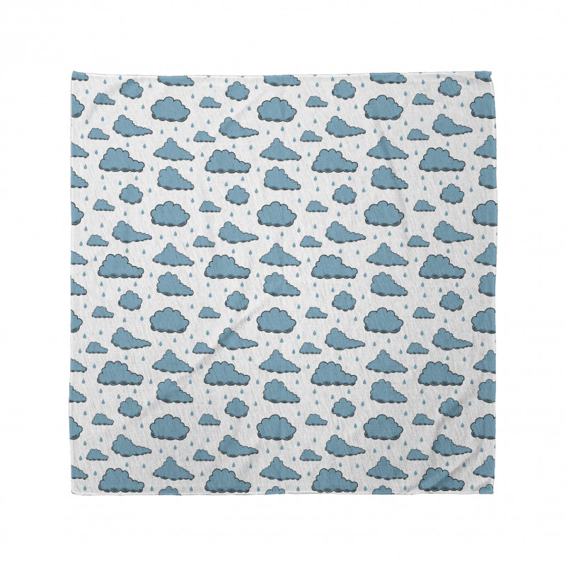 Rain Drops and Clouds Bandana