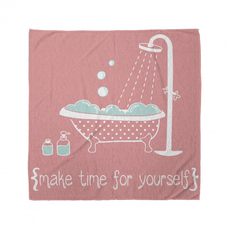 Tub with Inspirational Saying Bandana