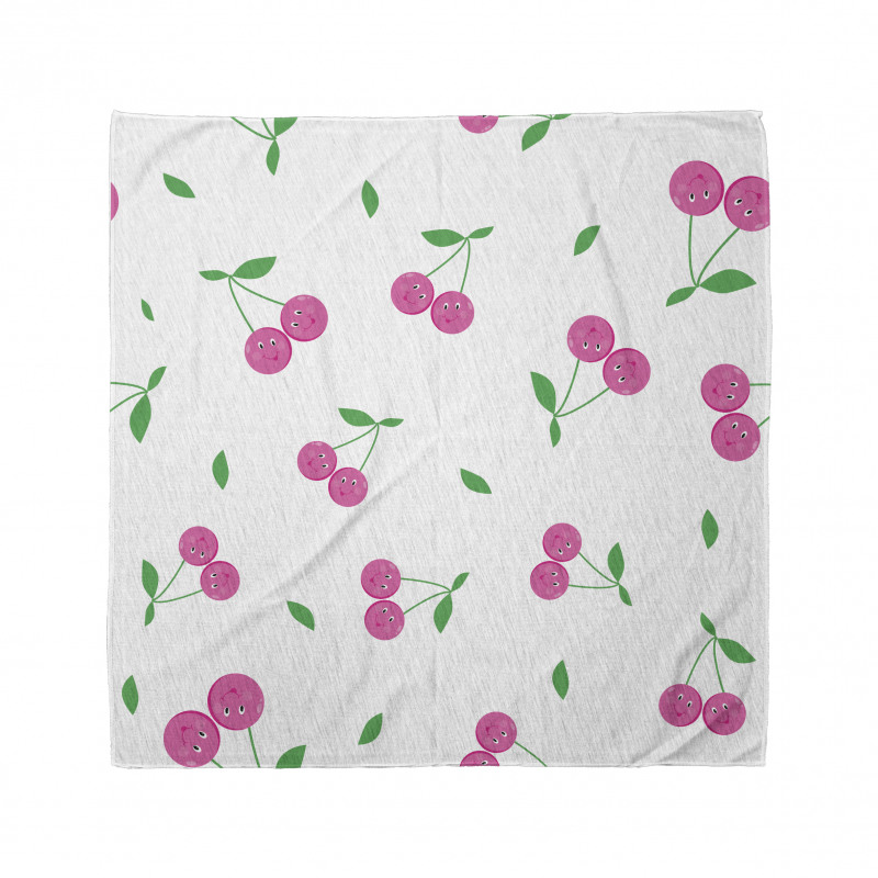Cherries with Smiling Faces Bandana