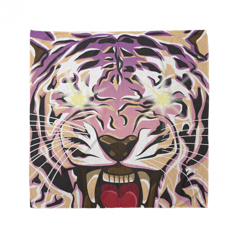 Doğa Bandana Pembe Leopar Desenli