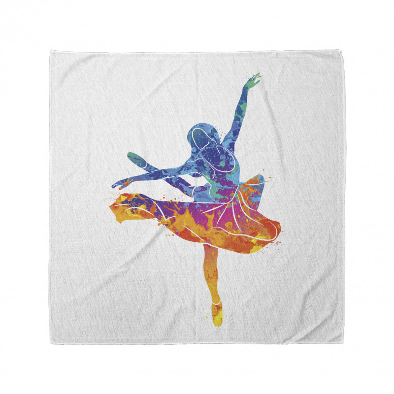 Colorful Ballerina Girl Pose Bandana