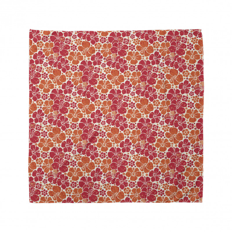 Grunge Petal Silhouettes Bandana