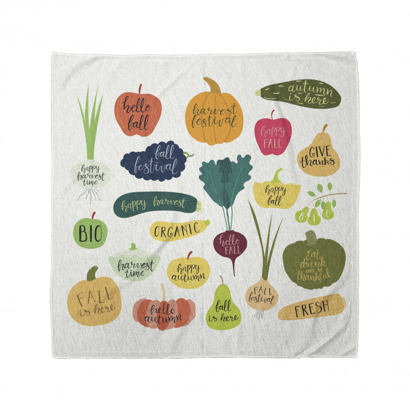 Plant Fruit Vegetable Slogan Bandana