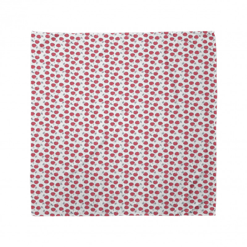 Simplistic Red Berry Pattern Bandana