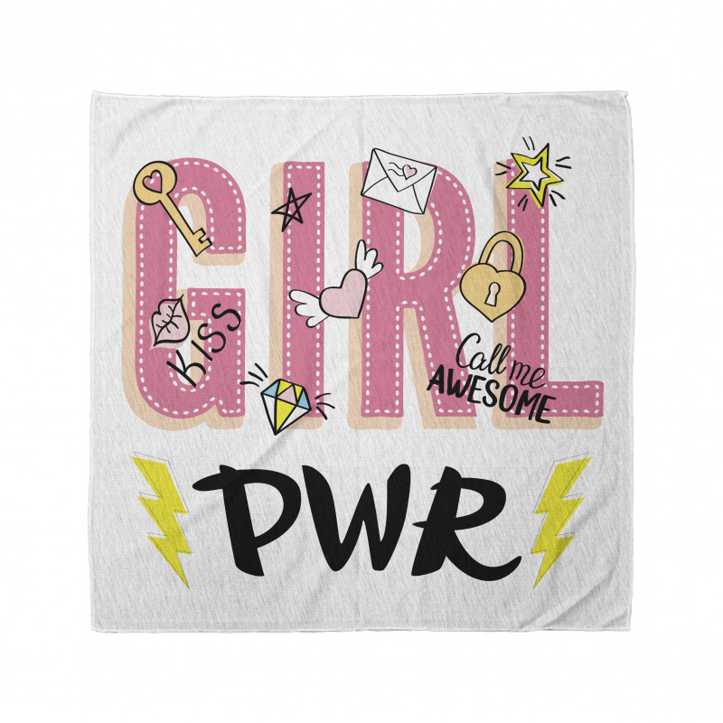 Girl Power with Hearts Bandana