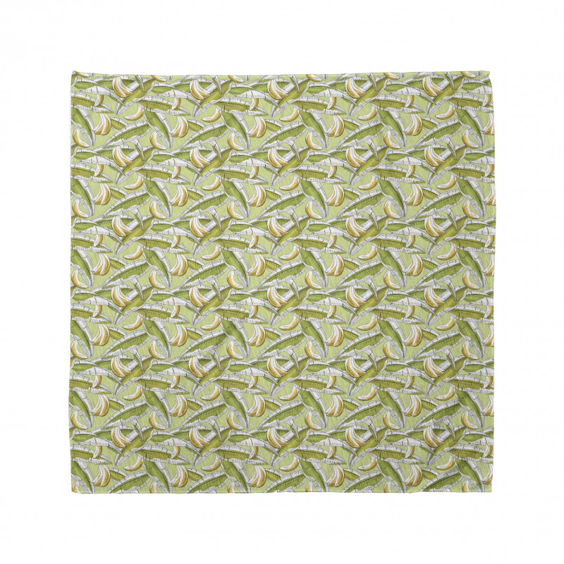 Tropical Fruit with Leaves Bandana