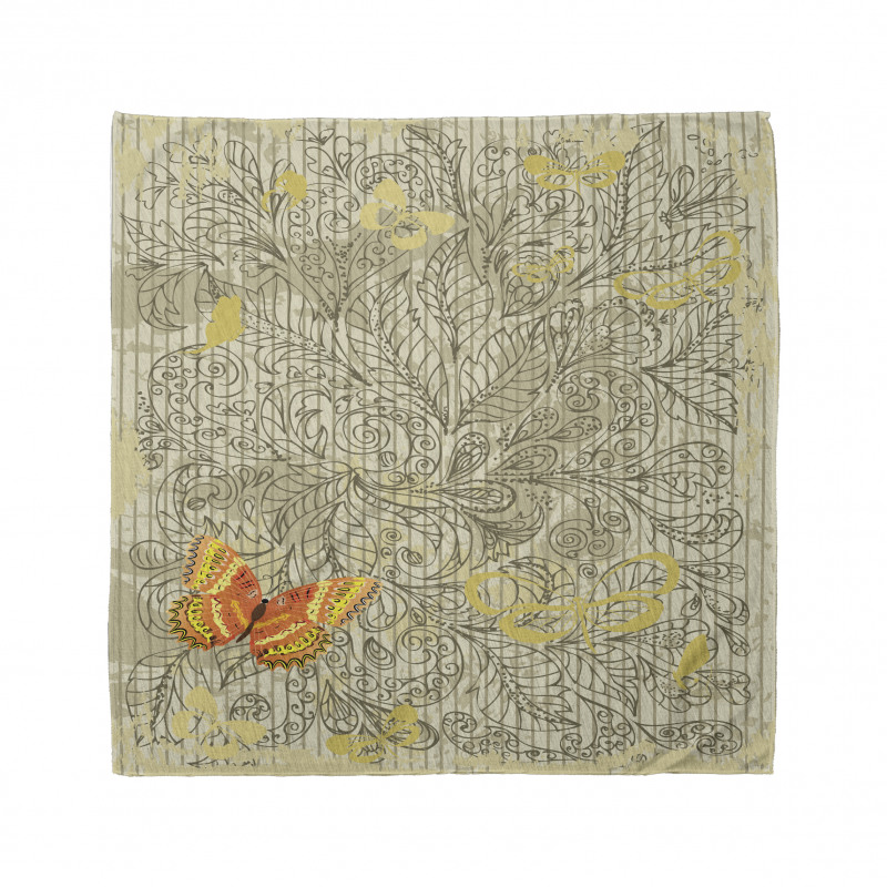 Botanical Leafy Butterfly Bandana