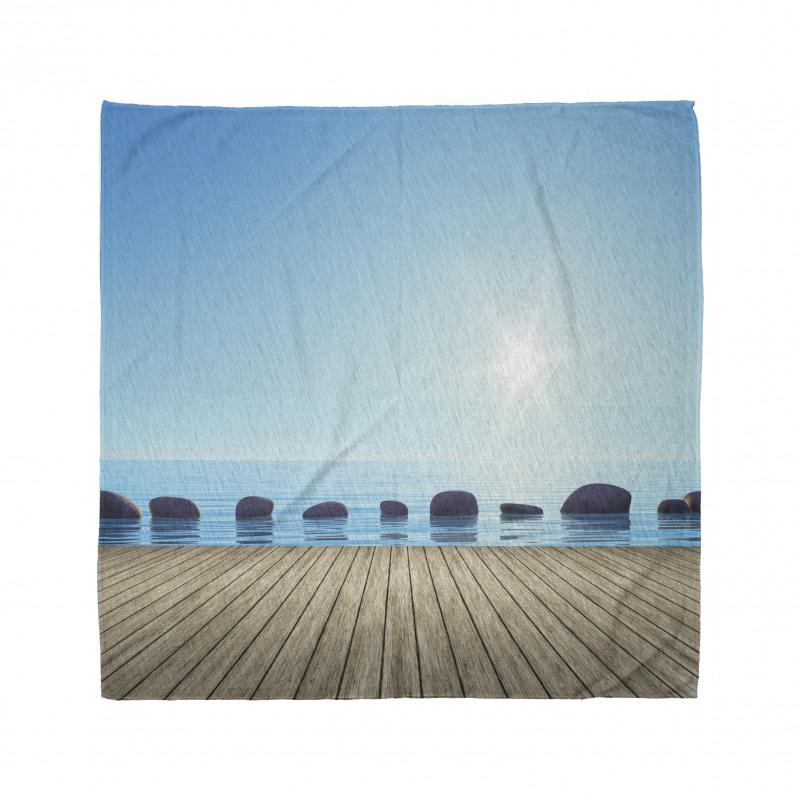 Sky Pier Calm Water Stones Bandana