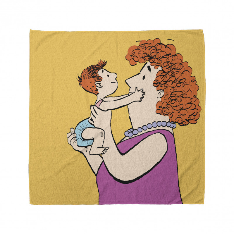 Woman with Her Grandkid Bandana