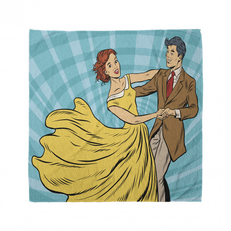 Dancing Romantic Retro Couple Bandana