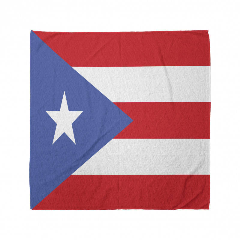 Ülkeler Bandana Büyük Puerto Rico Bayrağı Desenli Gezi