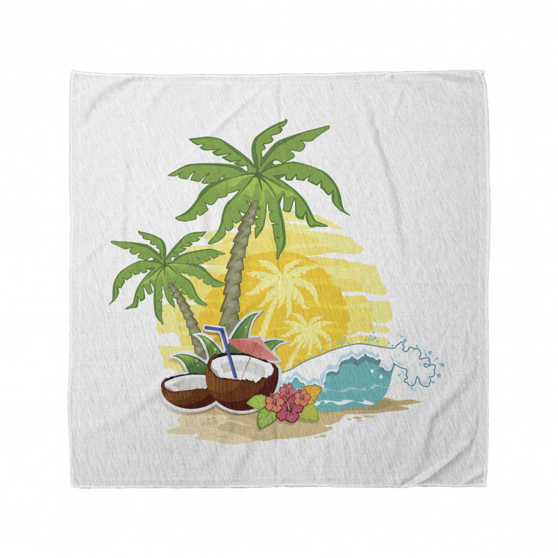 Coconut Drink Palms Bandana