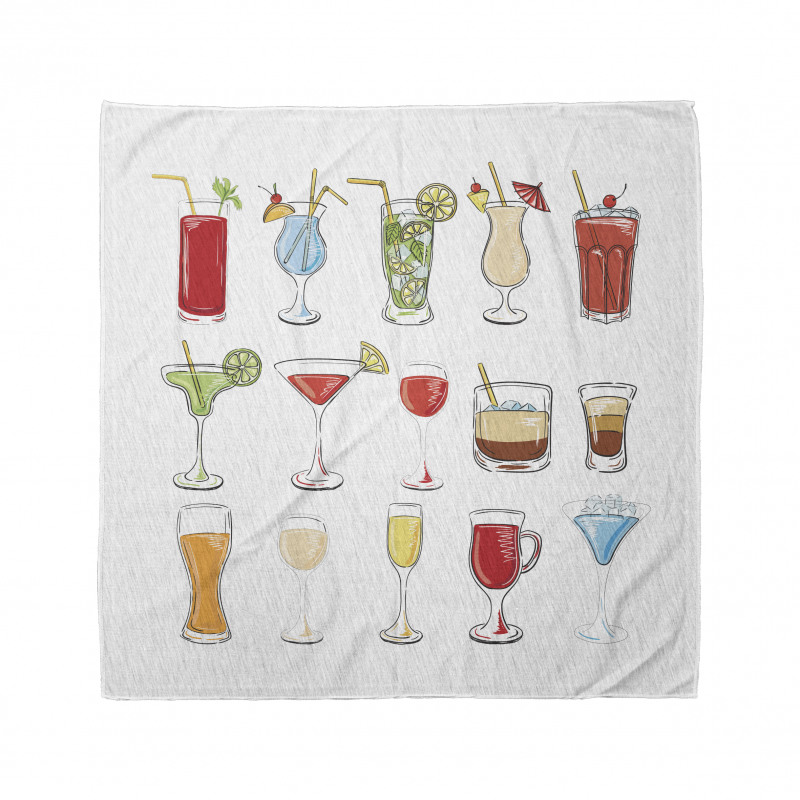 Alcoholic Drinks Art Bandana