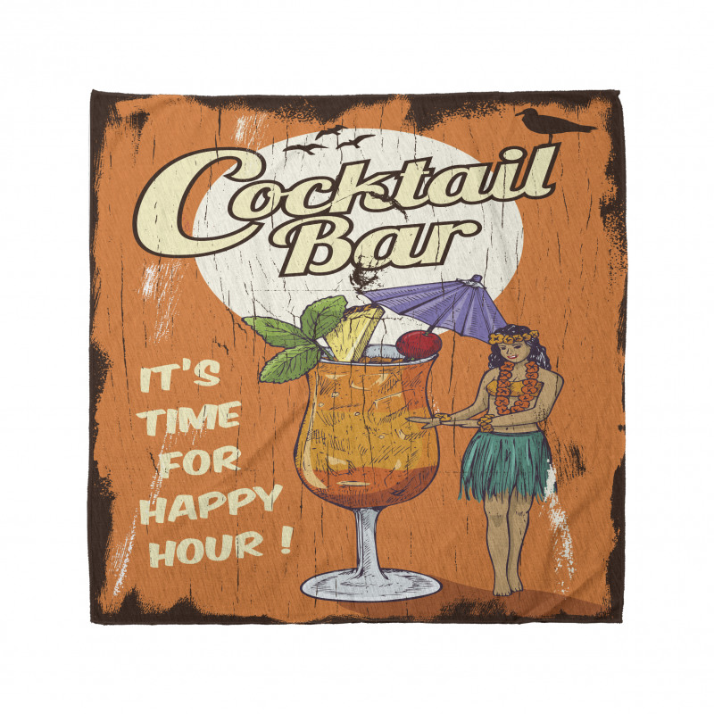 Hula Girl Cocktail Bandana