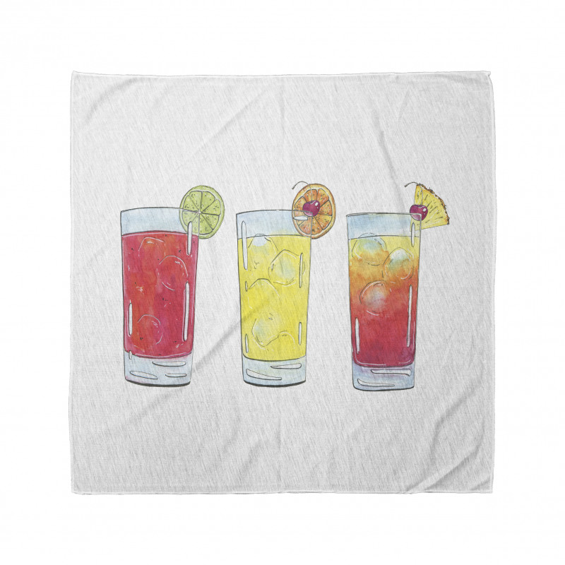 Watercolor Cocktails Bandana