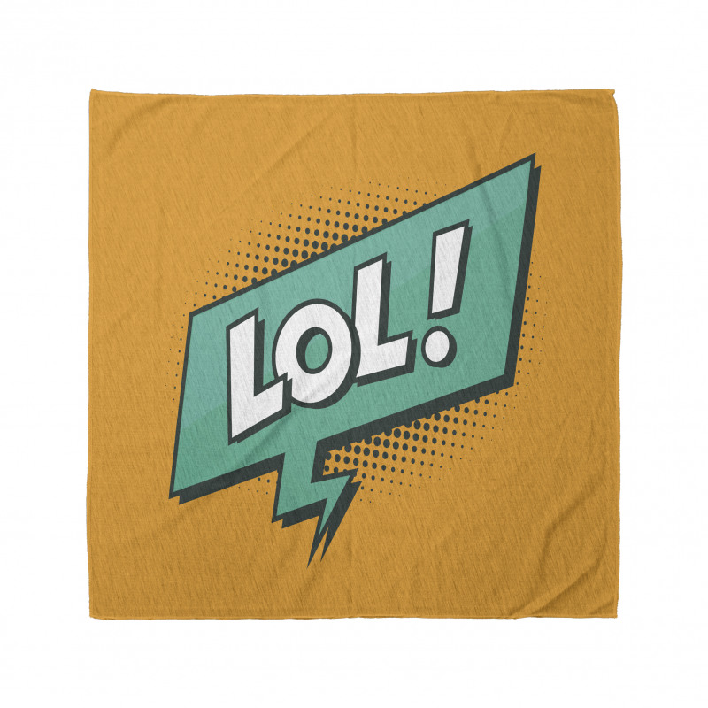 Retro Text with Speech Bubble Bandana