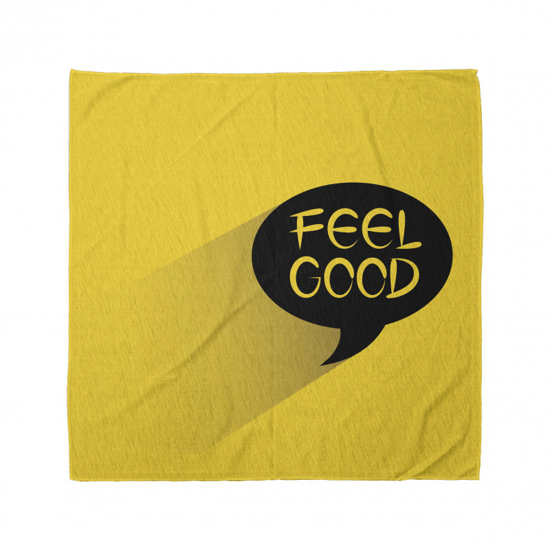 Speech Bubble on Yellow Bandana