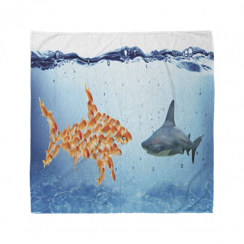 Fish Team up Against Shark Bandana