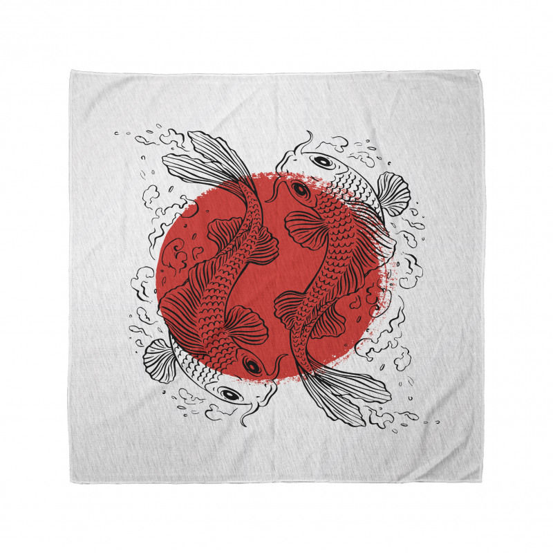 Japanese Carps on Circle Bandana