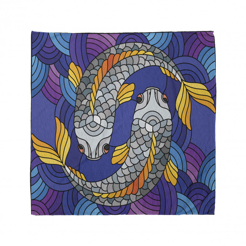 Stained Glass Style Fish Bandana