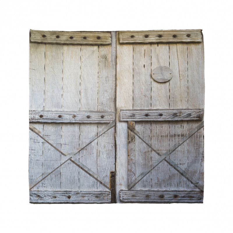 Country Rusty Wooden Door Bandana