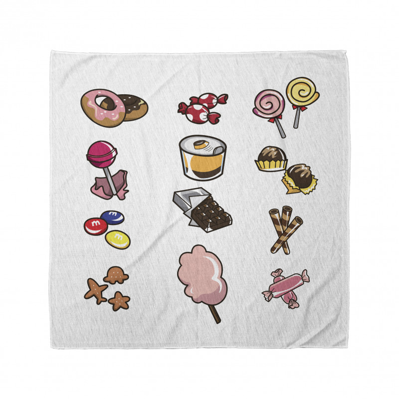 Cartoon Various Candies Bandana