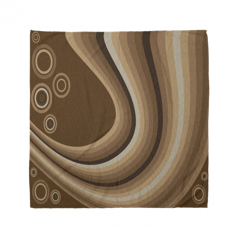 Abstract Wavy Lines Retro Bandana