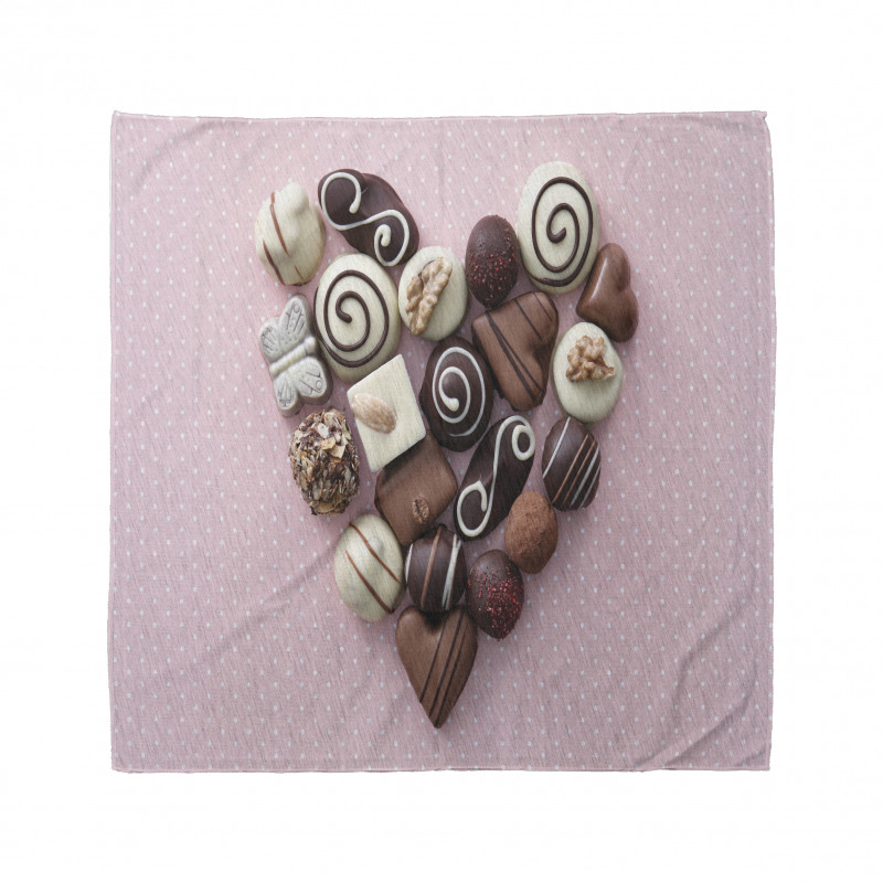 Candies in a Heart Shape Bandana