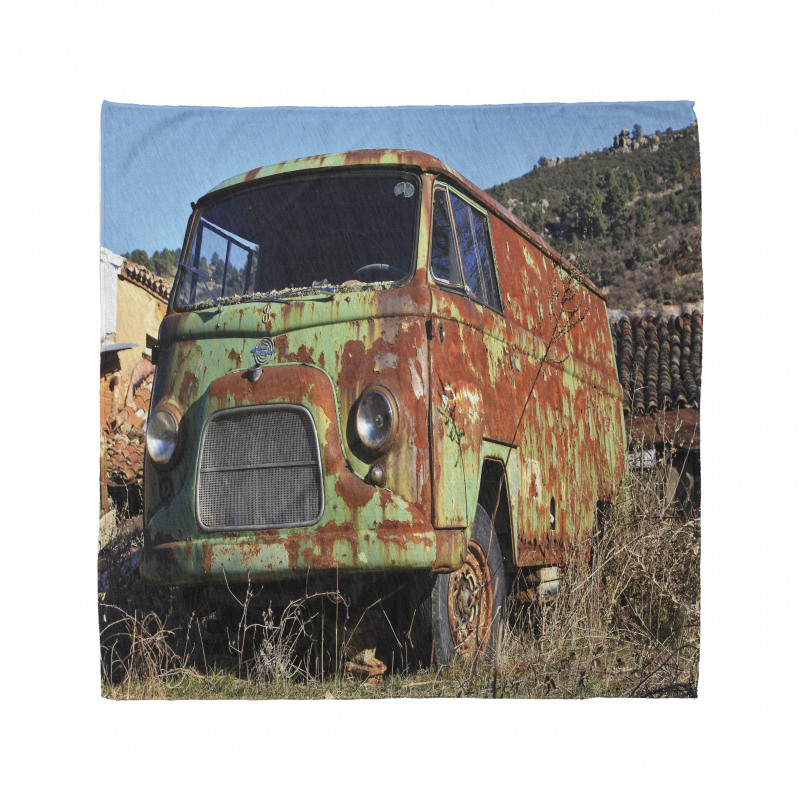 Damaged Old Green Van Bandana