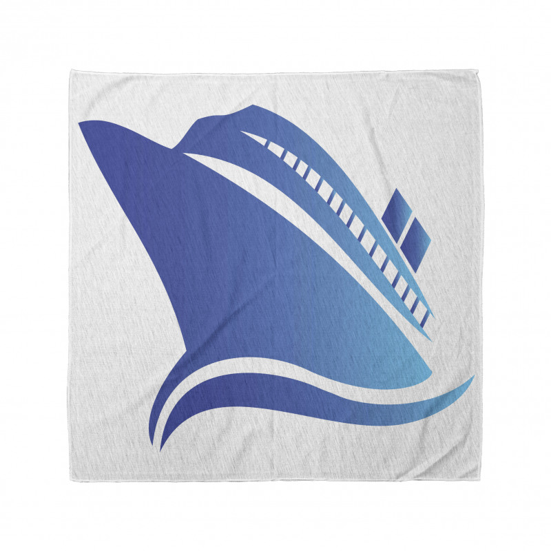 Abstract Blue Ship Bandana