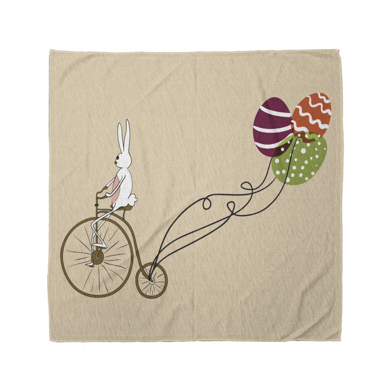 Bunny on Bike Egg Balloons Bandana