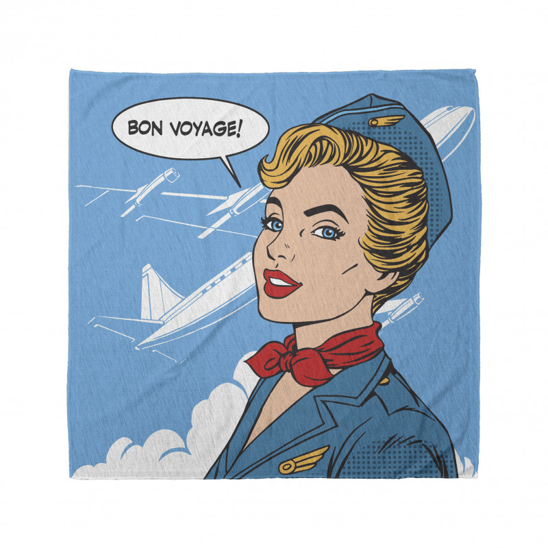 Bon Voyage Stewardess Retro Bandana