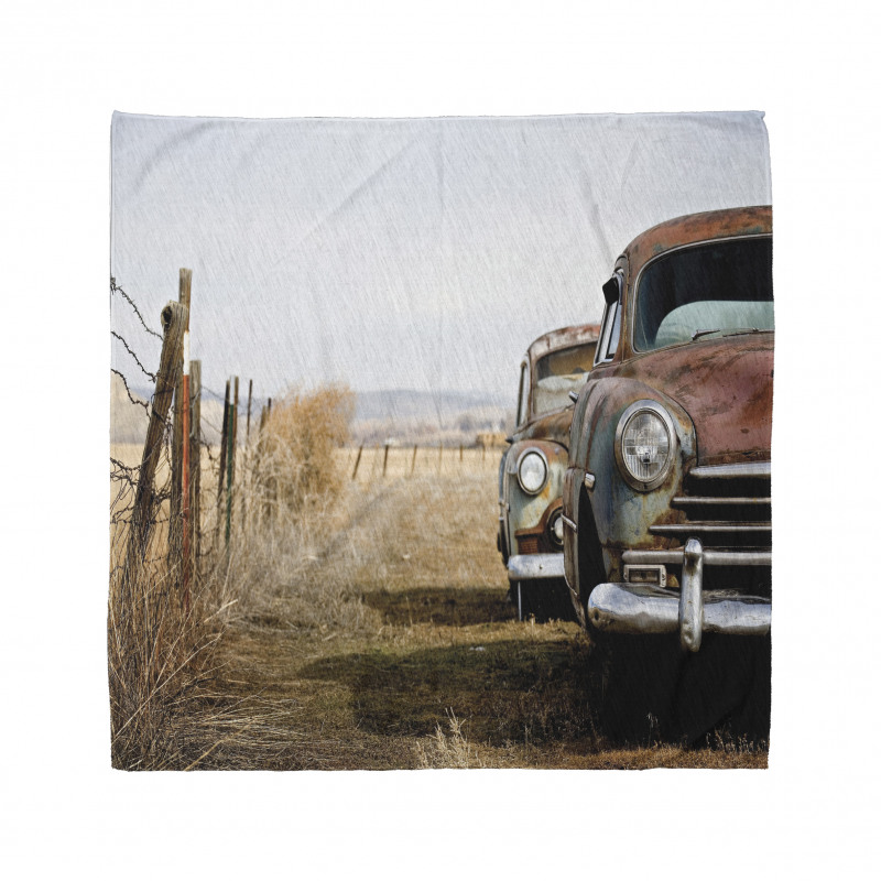 Rusty Trucks Rural View Bandana