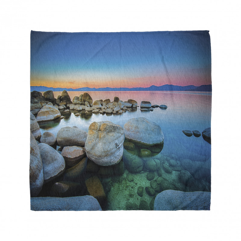 Stones Sunset View over Water Bandana